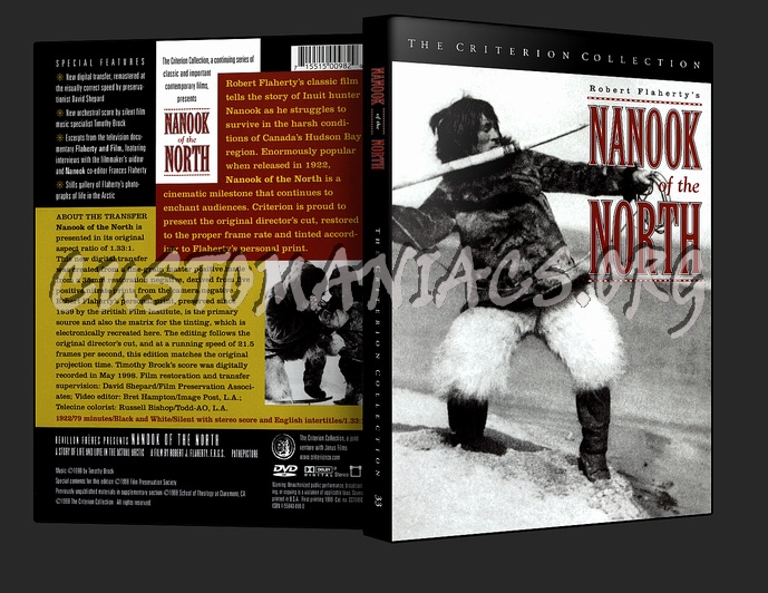 033 - Nanook of the North dvd cover