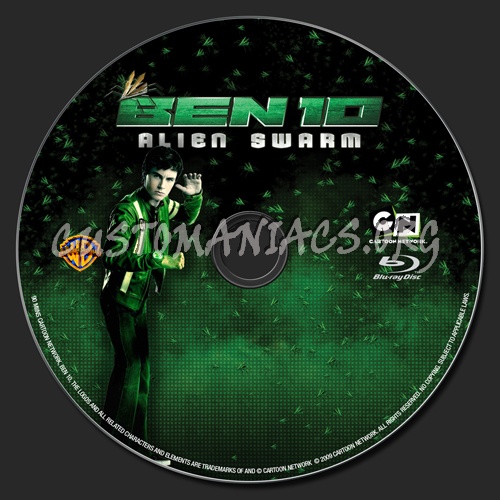 Ben 10 - Alien Swarm blu-ray label