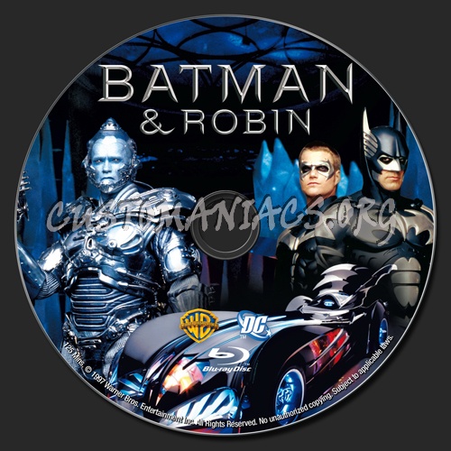 Batman & Robin blu-ray label
