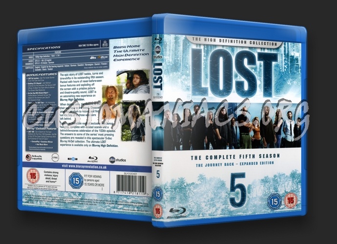 Lost Season 5 blu-ray cover