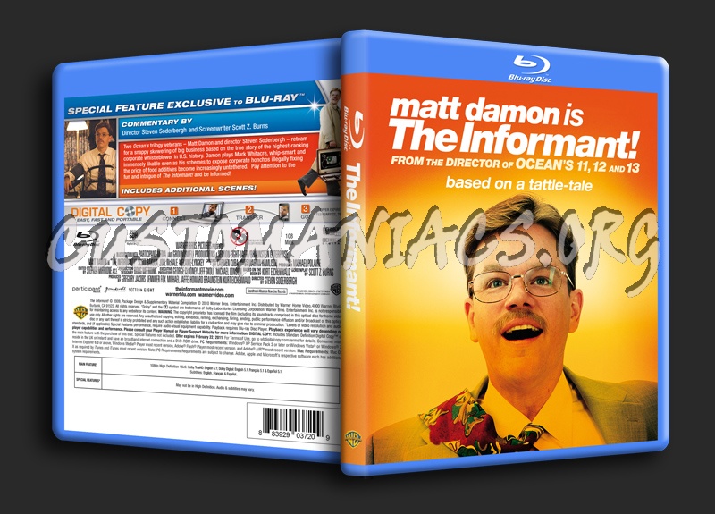 The Informant blu-ray cover