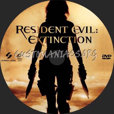 Resident Evil: Extinction dvd label