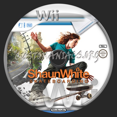 Shaun White Skateboarding dvd label