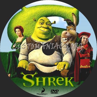 Shrek dvd label