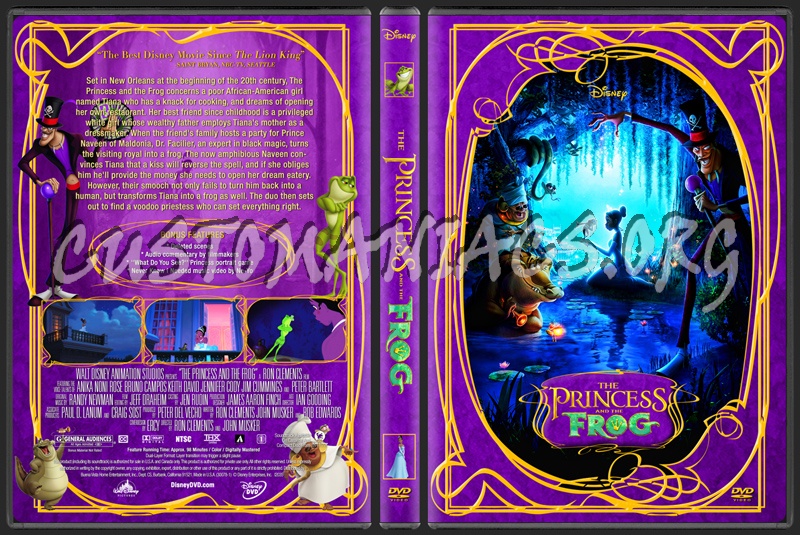 The Princess and the Frog dvd cover