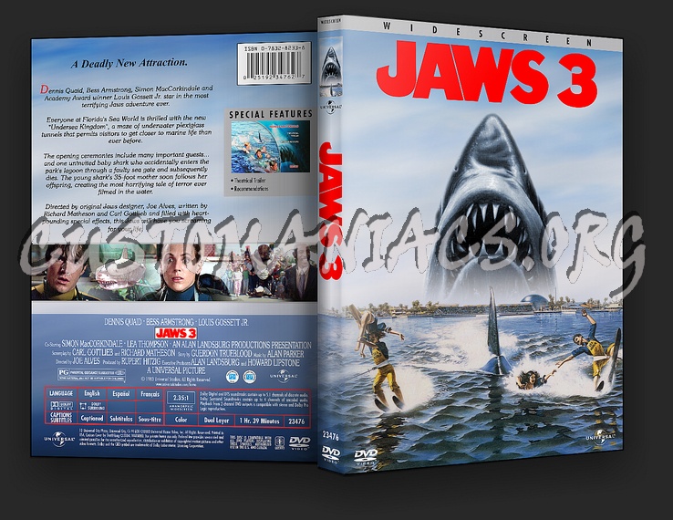 Jaws 3 and 4 dvd cover
