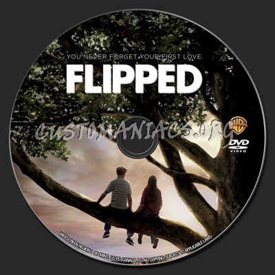 Flipped dvd label