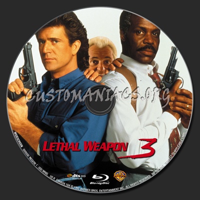 Lethal Weapon 3 blu-ray label
