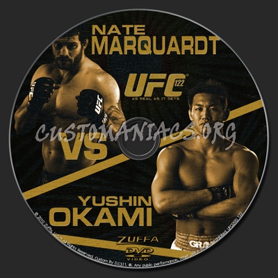 UFC 122 Marquardt vs. Okami dvd label