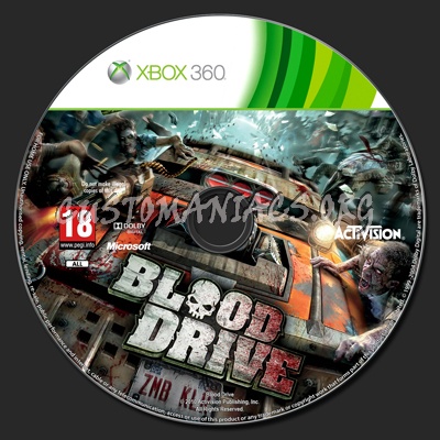 Blood Drive dvd label