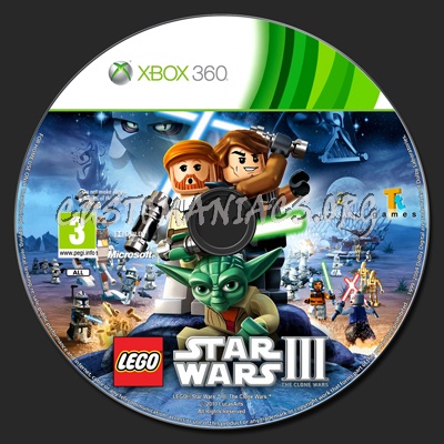 LEGO Star Wars III: The Clone Wars dvd label