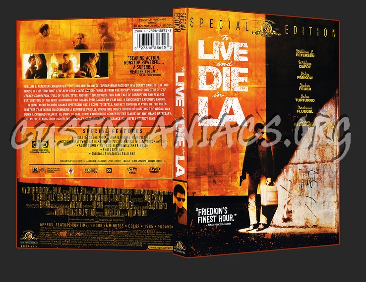 To Live And Die In LA dvd cover