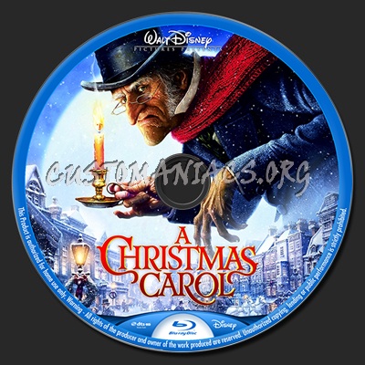 A Christmas Carol (2009) blu-ray label