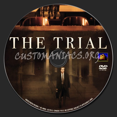 The Trial dvd label