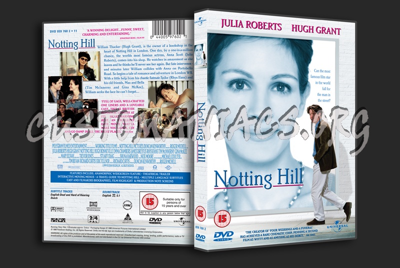 Notting Hill dvd cover