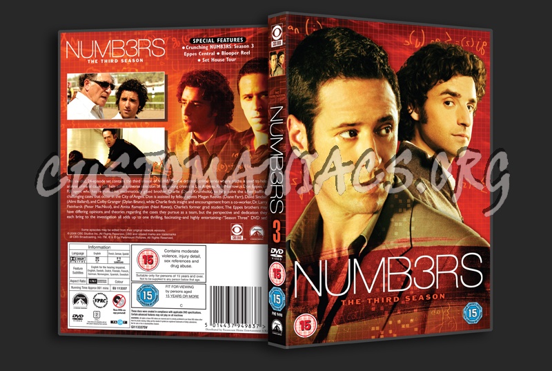 Numb3rs Season 3 dvd cover