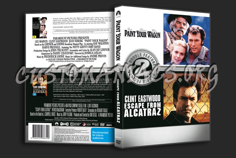 Paint Your Wagon / Escape From Alcatraz dvd cover