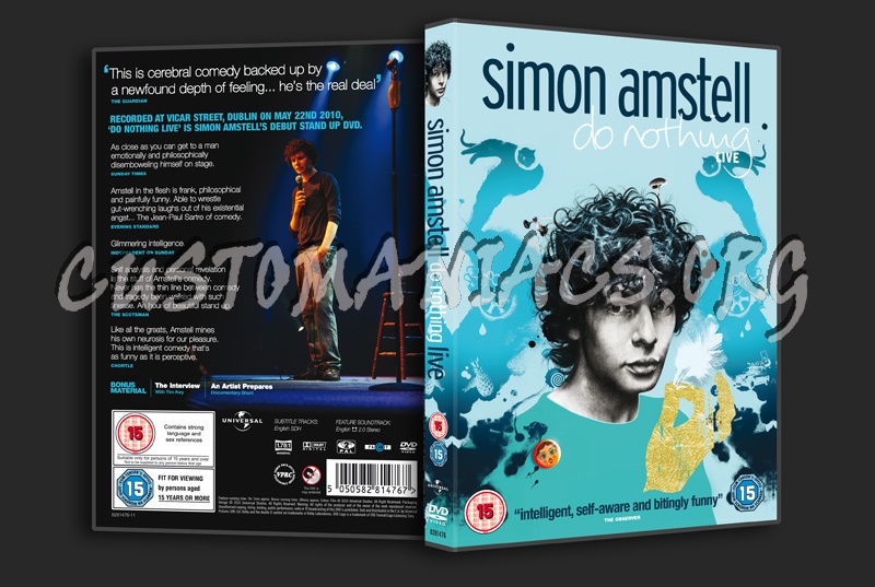Simon Amstell: Do Nothing Live dvd cover