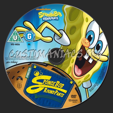 Spongebob SquarePants Spongebob Round Pants dvd label