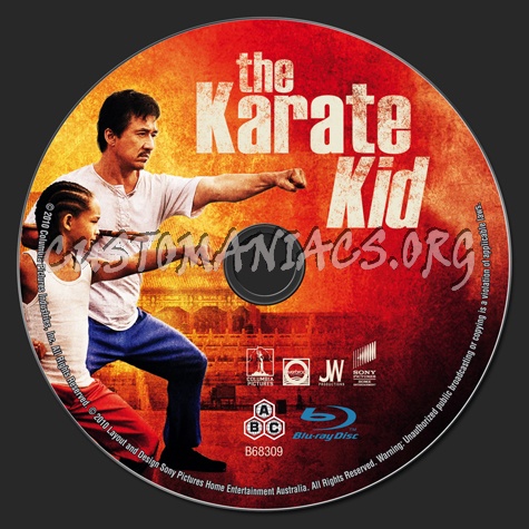 The Karate Kid blu-ray label