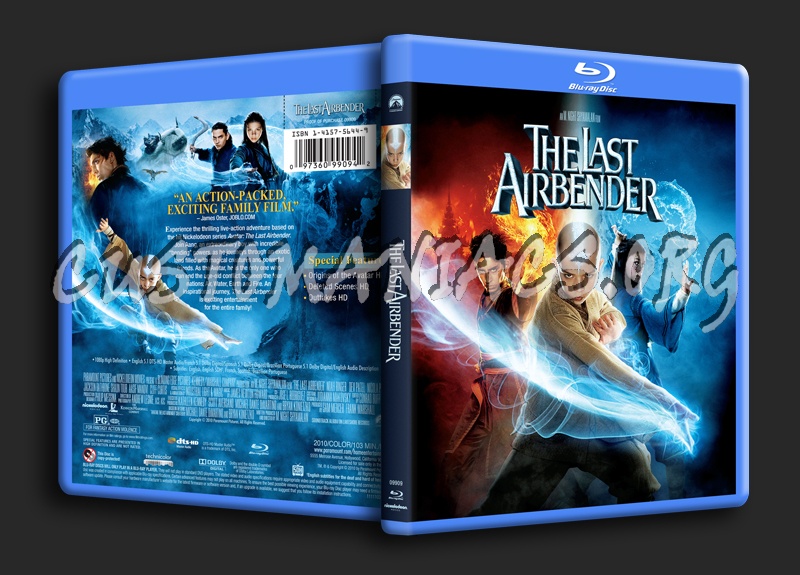 The Last Airbender blu-ray cover