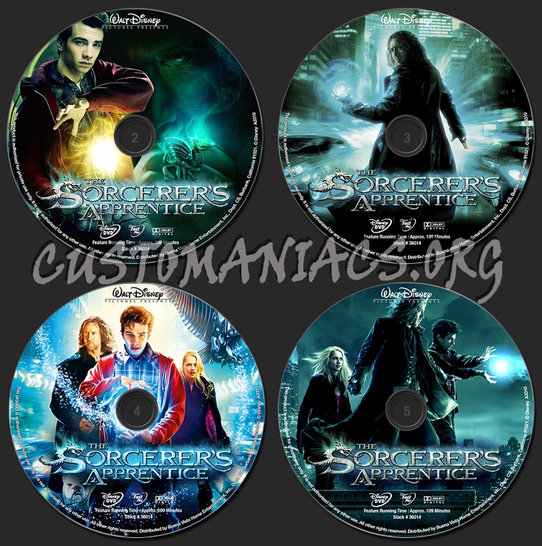 The Sorcerer's Apprentice dvd label