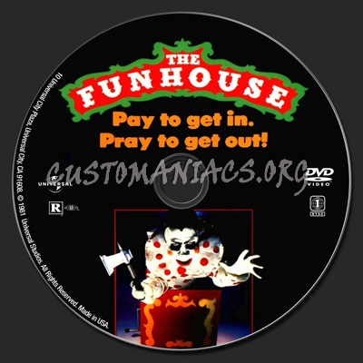 The Funhouse (1981) dvd label