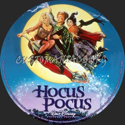 Hocus Pocus dvd label