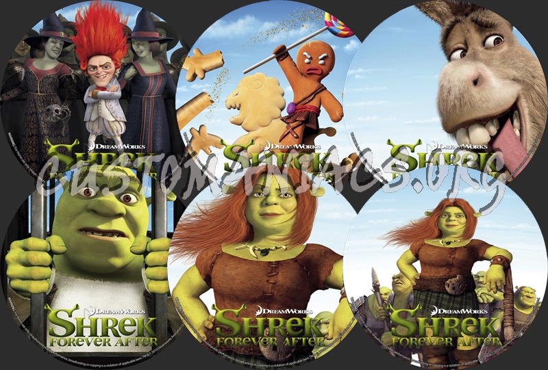 Shrek Forever After dvd label