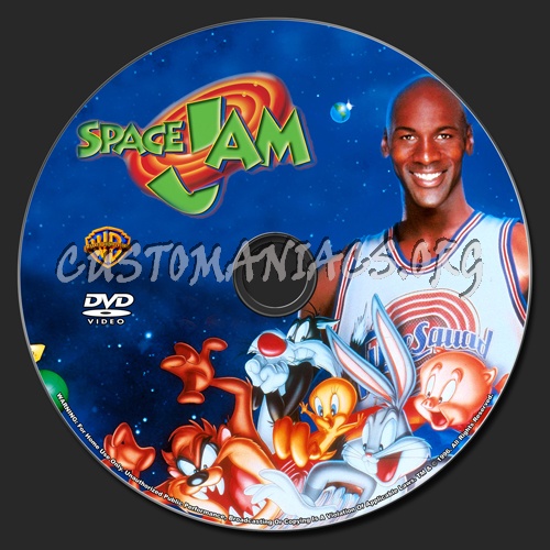 Space Jam dvd label