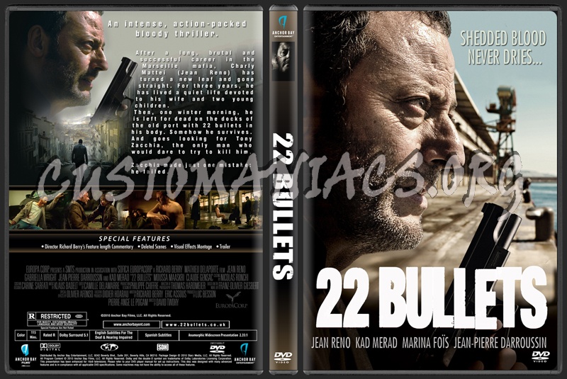22 Bullets aka L'immortel dvd cover