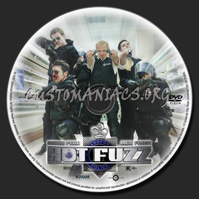 Hot Fuzz dvd label