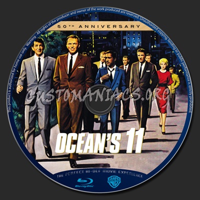 Ocean's 11 (1960) blu-ray label