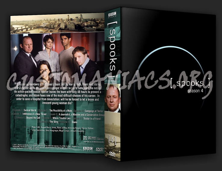 Spooks Series 4 dvd cover