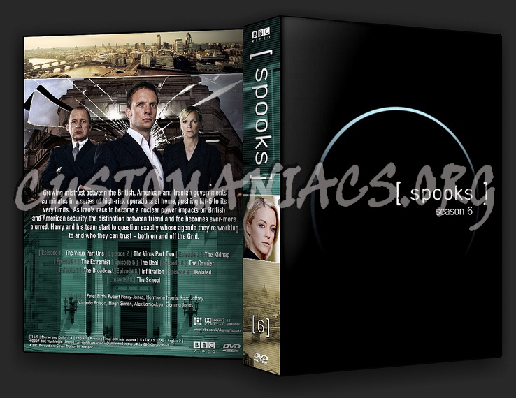 Spooks Series 6 dvd cover