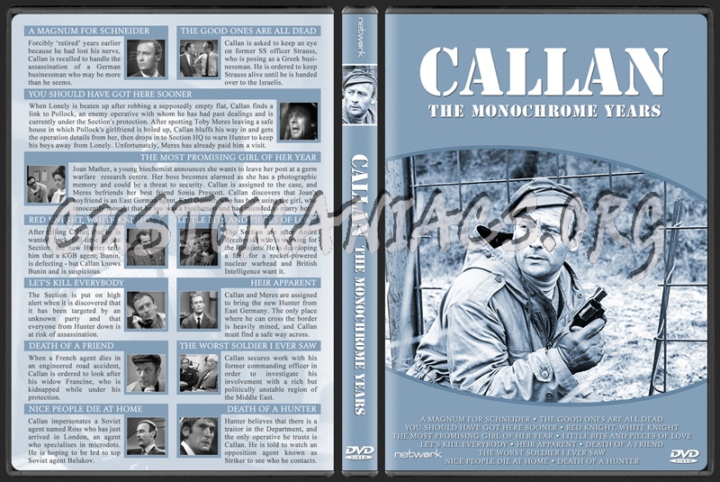 Callan - The Monochrome Years dvd cover
