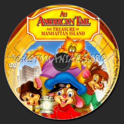An American Tail  The Treasure of Manhattan Island dvd label