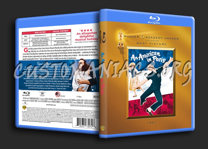 An American In Paris blu-ray cover