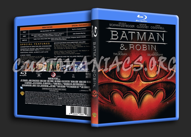 Batman & Robin blu-ray cover
