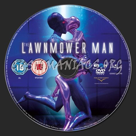 The Lawnmower Man dvd label