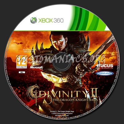 Divinity II - The Dragon Knight Saga dvd label