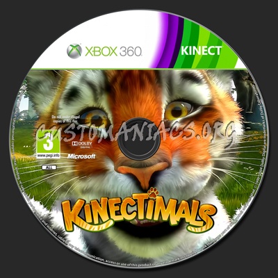 Kinectimals dvd label