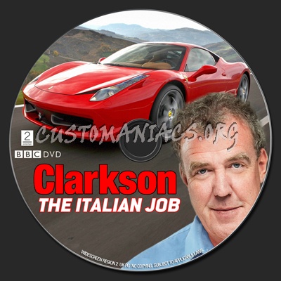 Clarkson The Italian Job dvd label