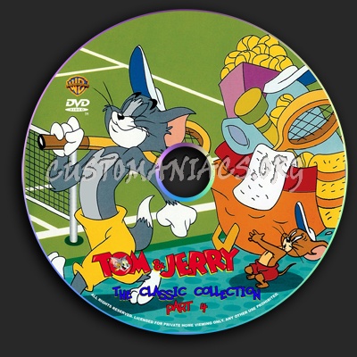 Tom & Jerry The Classic Collection Part 4 dvd label