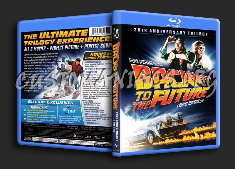 Back To The Future Trilogy blu-ray cover