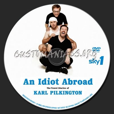 An Idiot Abroad dvd label