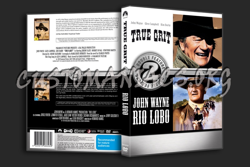 True Grit / Rio Lobo dvd cover