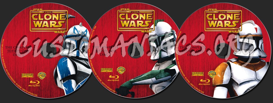 Star Wars The Clone Wars Season 1 blu-ray label