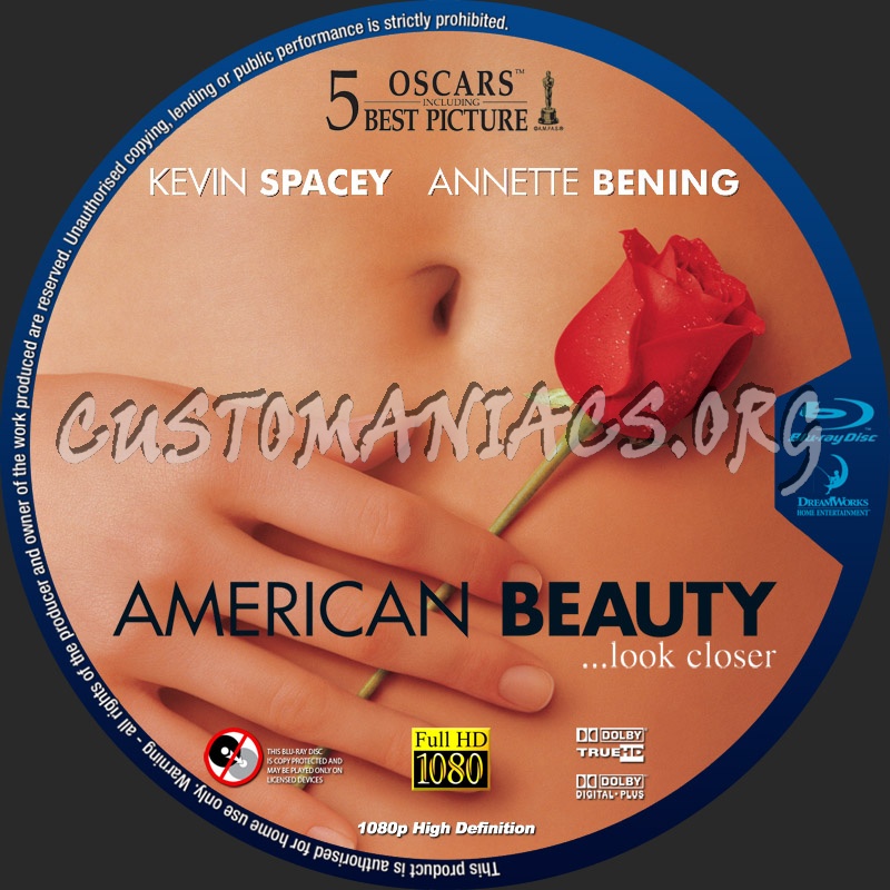 American Beauty blu-ray label