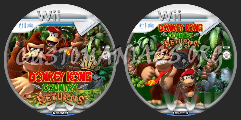 Donkey Kong Country Returns dvd label